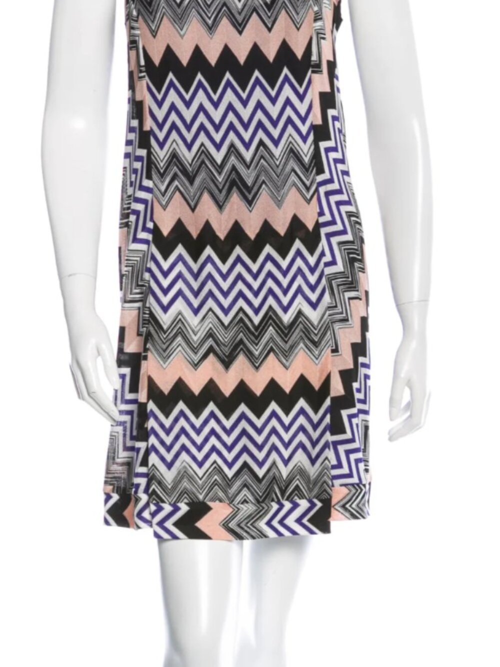 Missoni Mainline Chevron Raschel Knit Shift Dress IT 42 US 6